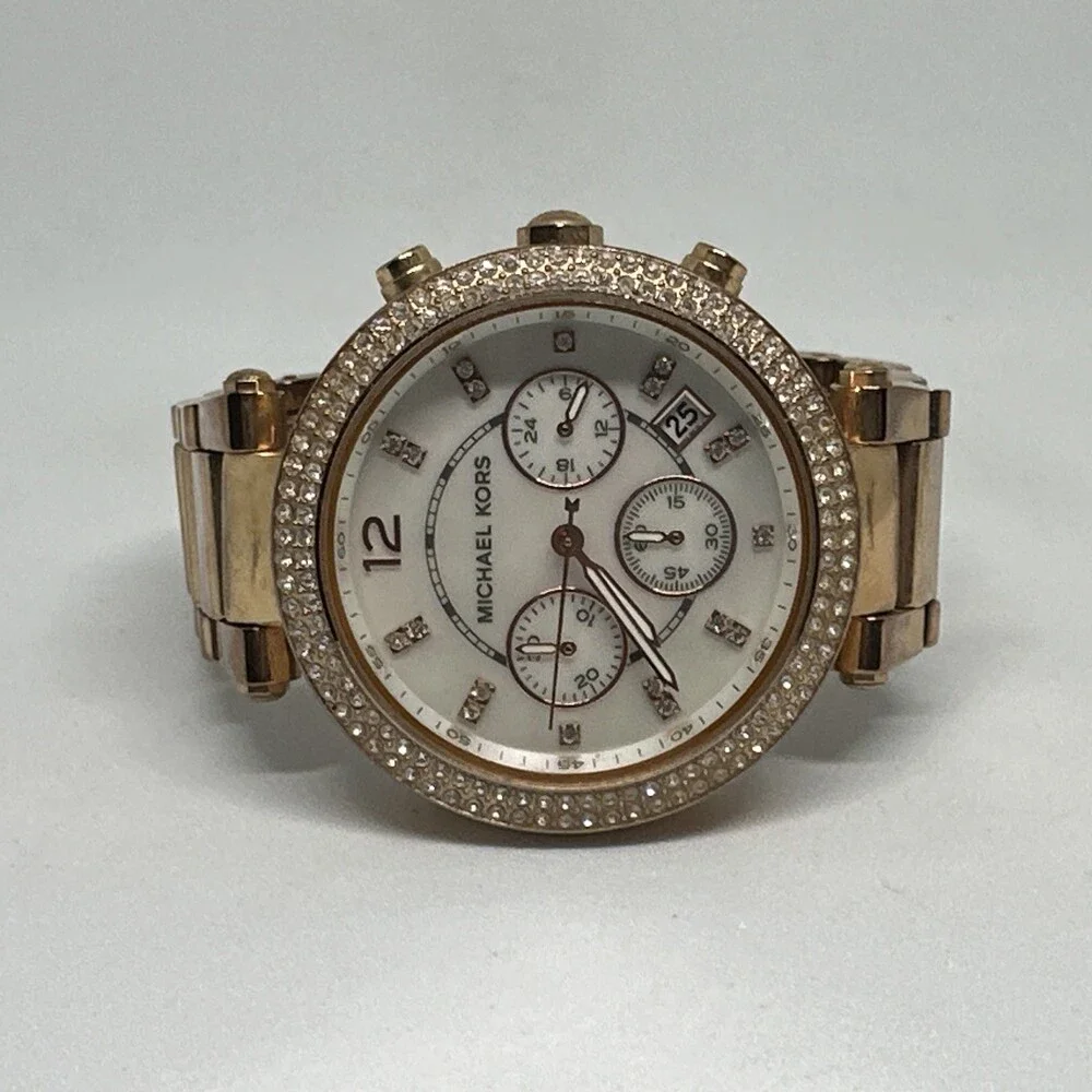 Michael Kors Parker MK5491 Women's Rose Gold Stainless Steel Analog Watch HME659